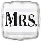 Mrs és Mr csíkos fólia lufi