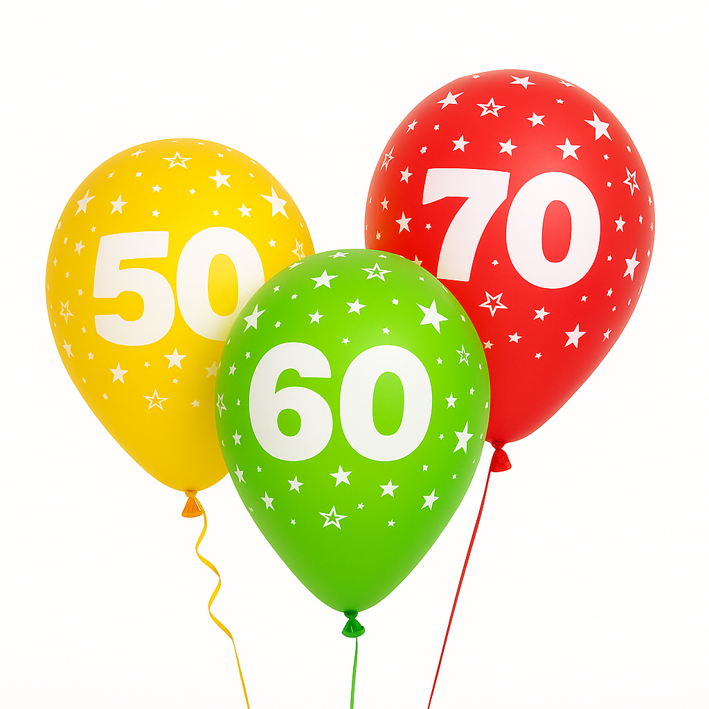 Számos gumi lufik 50-70
