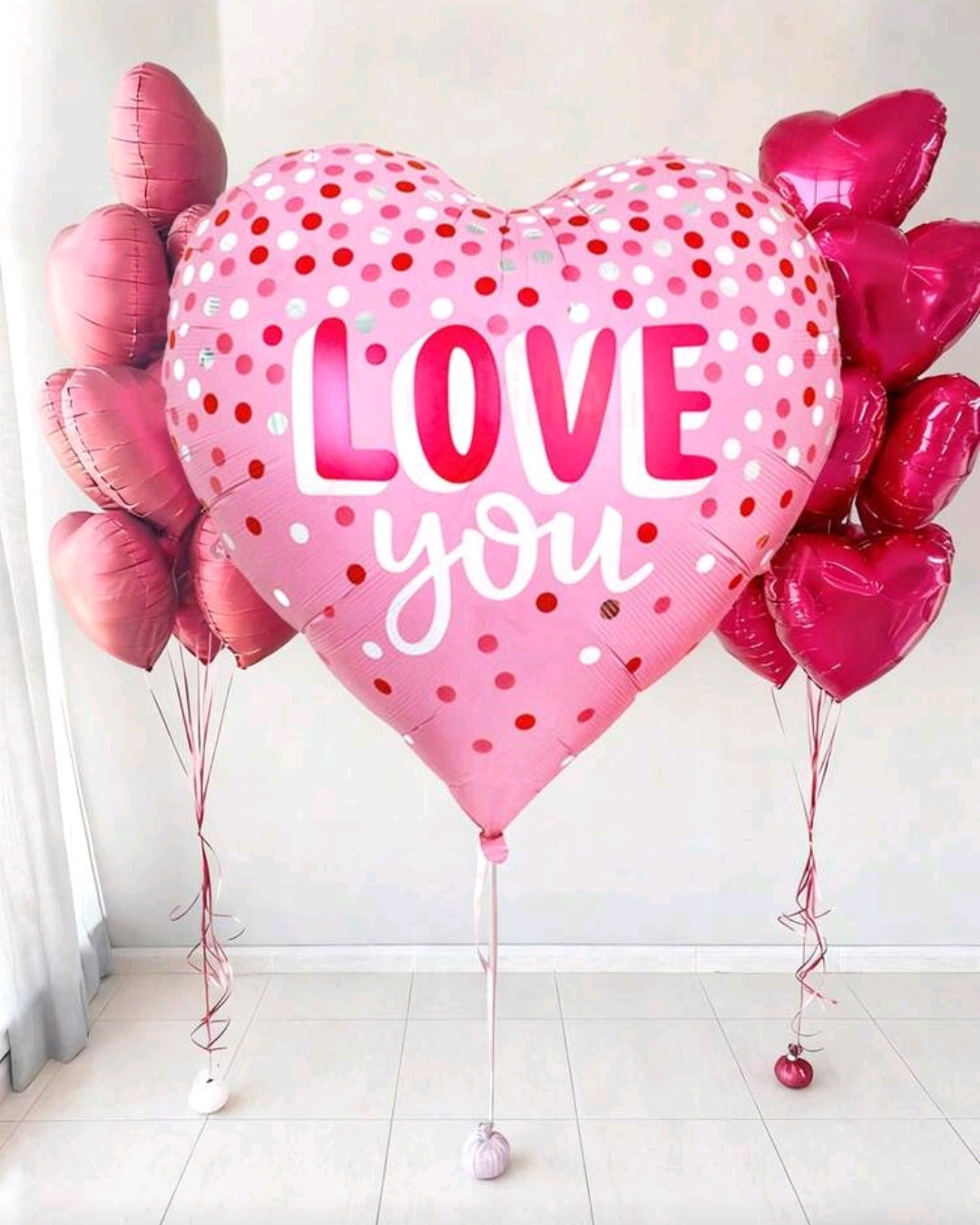 ÓRIÁS Love pink szív lufi
