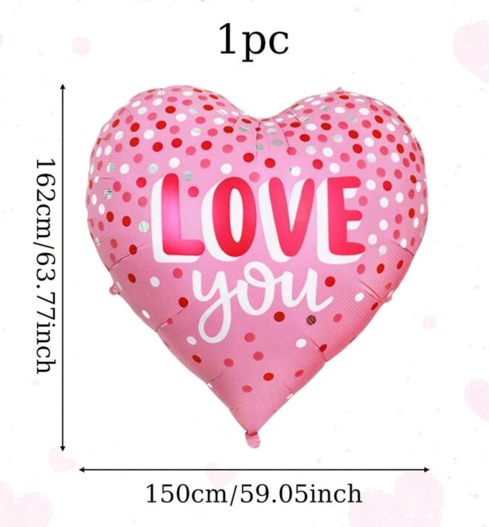 ÓRIÁS Love pink szív lufi