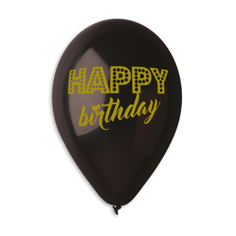 Happy Birthday fekete-fehér