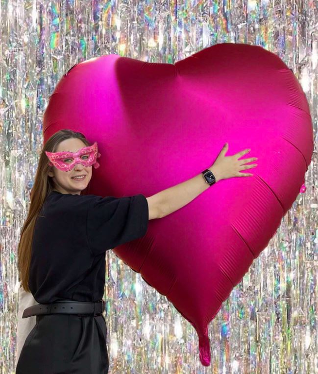 150cm-es ÓRIÁS magenta szív